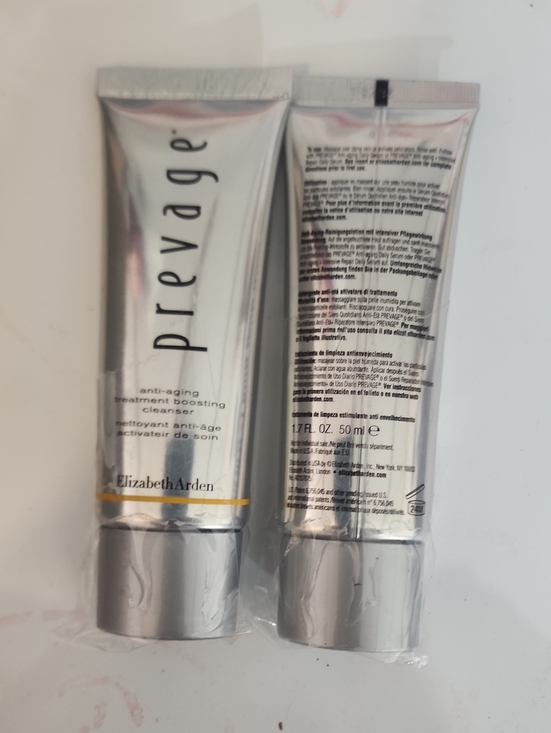 Elizabeth Arden Other - 2 Elizabeth Arden Prevage Anti-Aging Cleanser Tube  Silver with Gold Accent